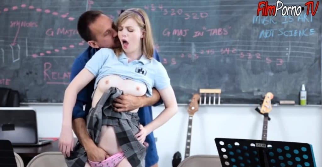 Tiny fucked school teacher